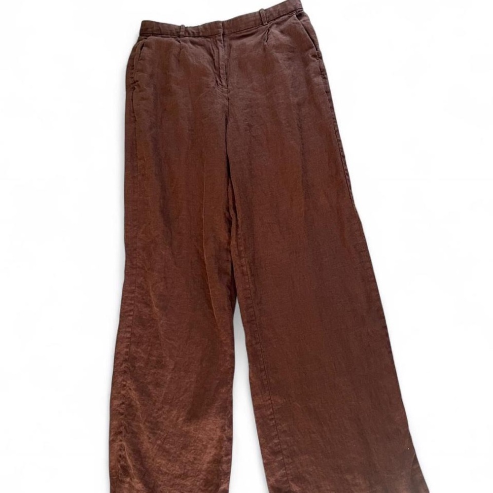 Wide Leg linen jcrew Pants